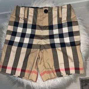 Burberry Cotton Tailored Shorts Size 4 Boy
